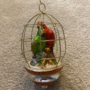 Dillard’s Trimmings Blown & Hand Painted Tropical Birds Hanging Ornament